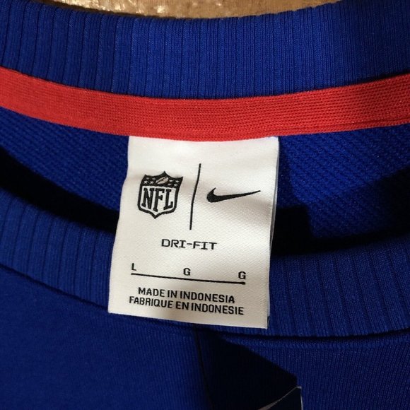 NWT Nike NFL New England Patriots Dri-Fit Crewneck Sweater Mens Size Large Blue - Picture 7 of 13